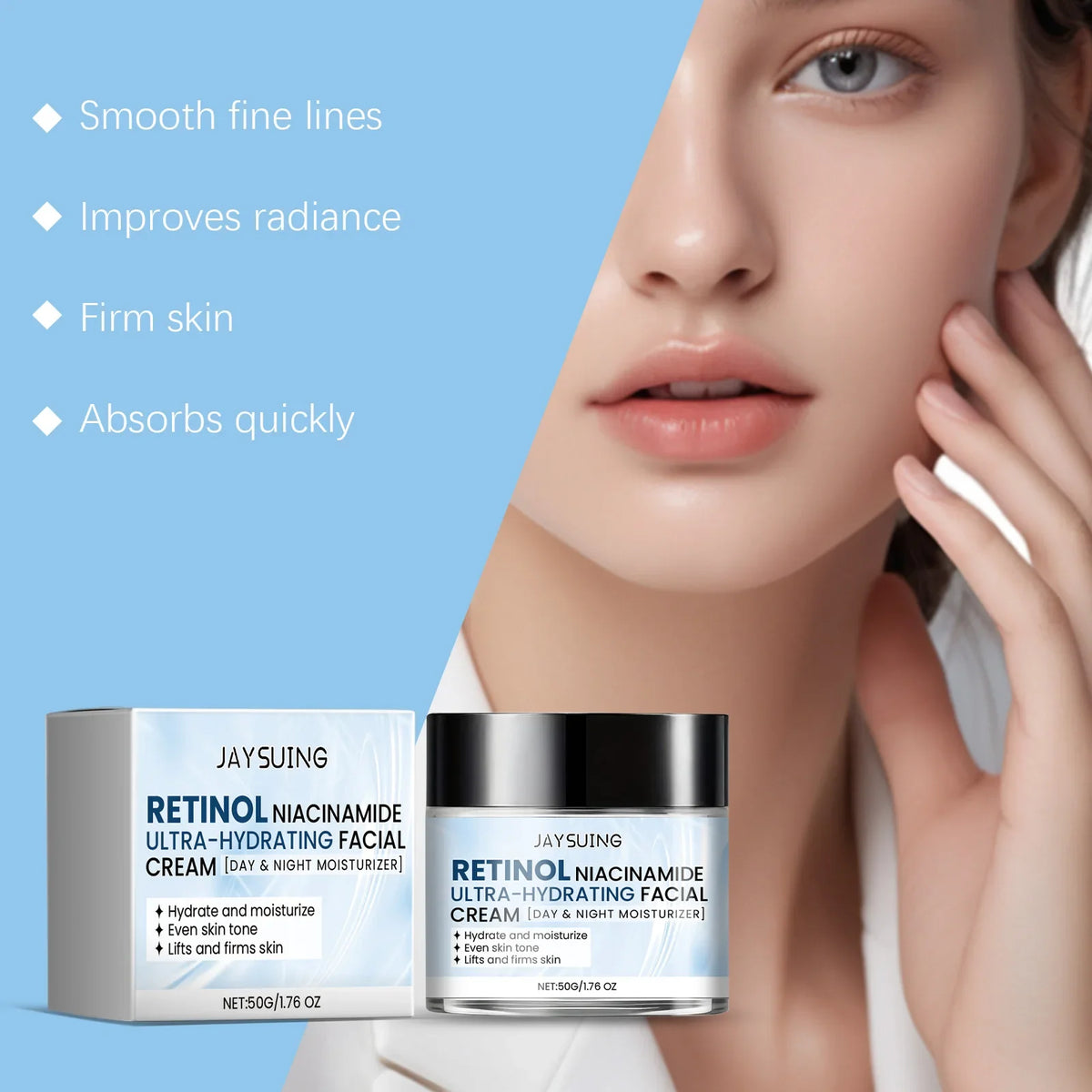 Jaysuing Nicotinamide Brightening Face Cream 50g | Firming Lotion