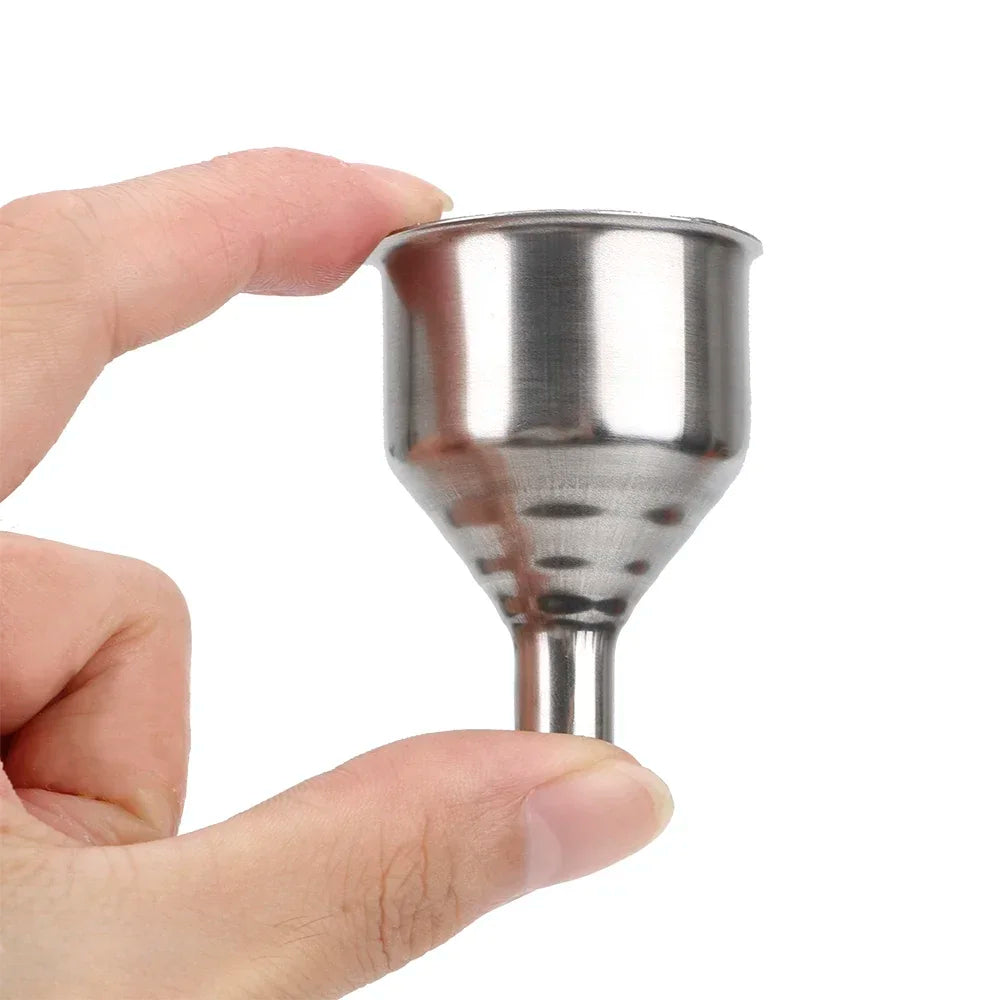 Mini Bar Wine Flask Funnel Stainless Steel Small Mouth Funnels