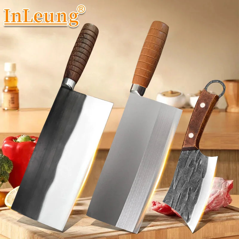InLeung Hand Forged Chinese Cleaver – Sharp Chef Knife
