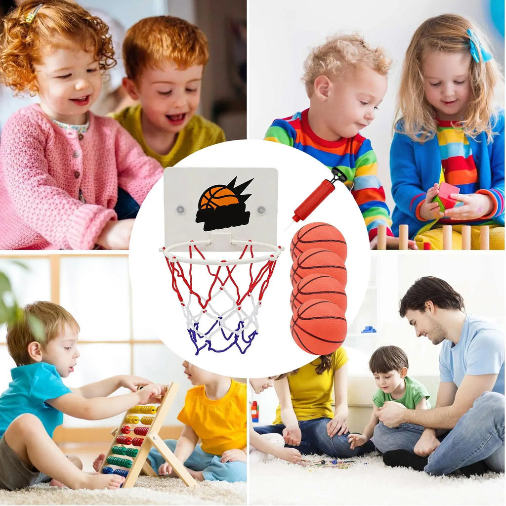 Kids Mini Basketball Hoop Set – Suction Cup Indoor Toy