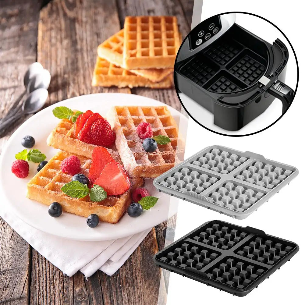17cm Silicone Waffle Mold for Air Fryer & Oven | Non-Stick