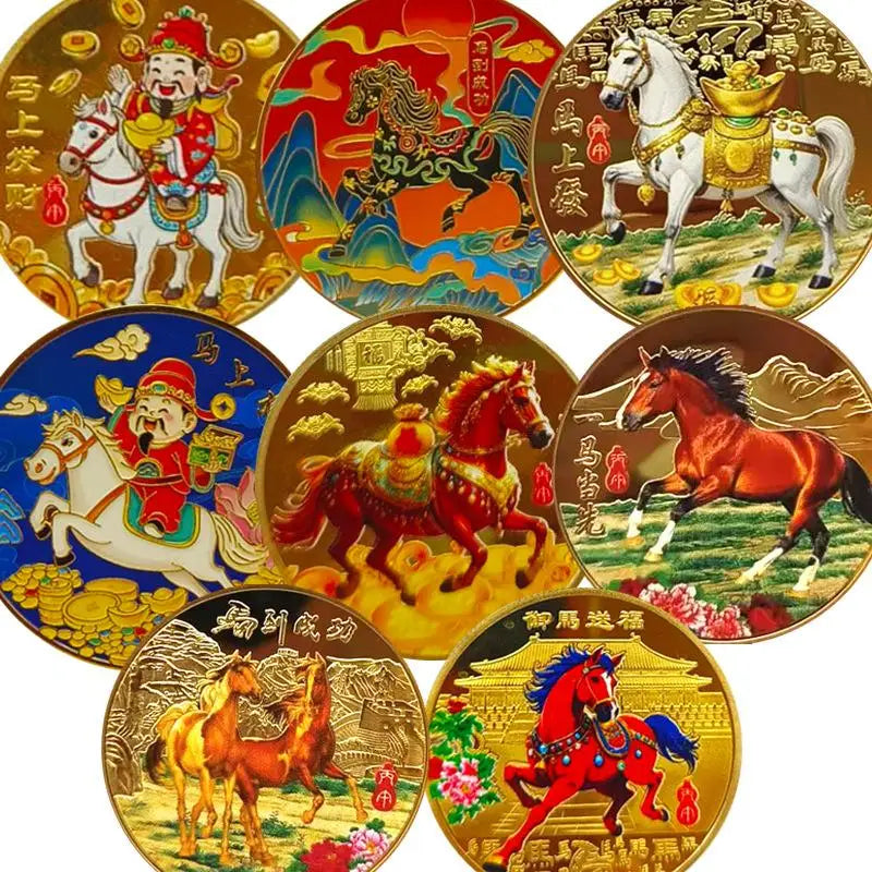 2026 Year of the Horse Lucky Commemorative Coin | 40mm Zodiac