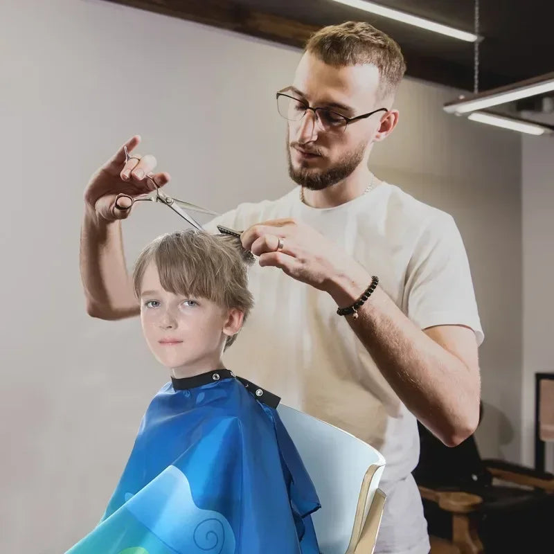 Kids Hair Cutting Cape | Children's Barber Salon Gown