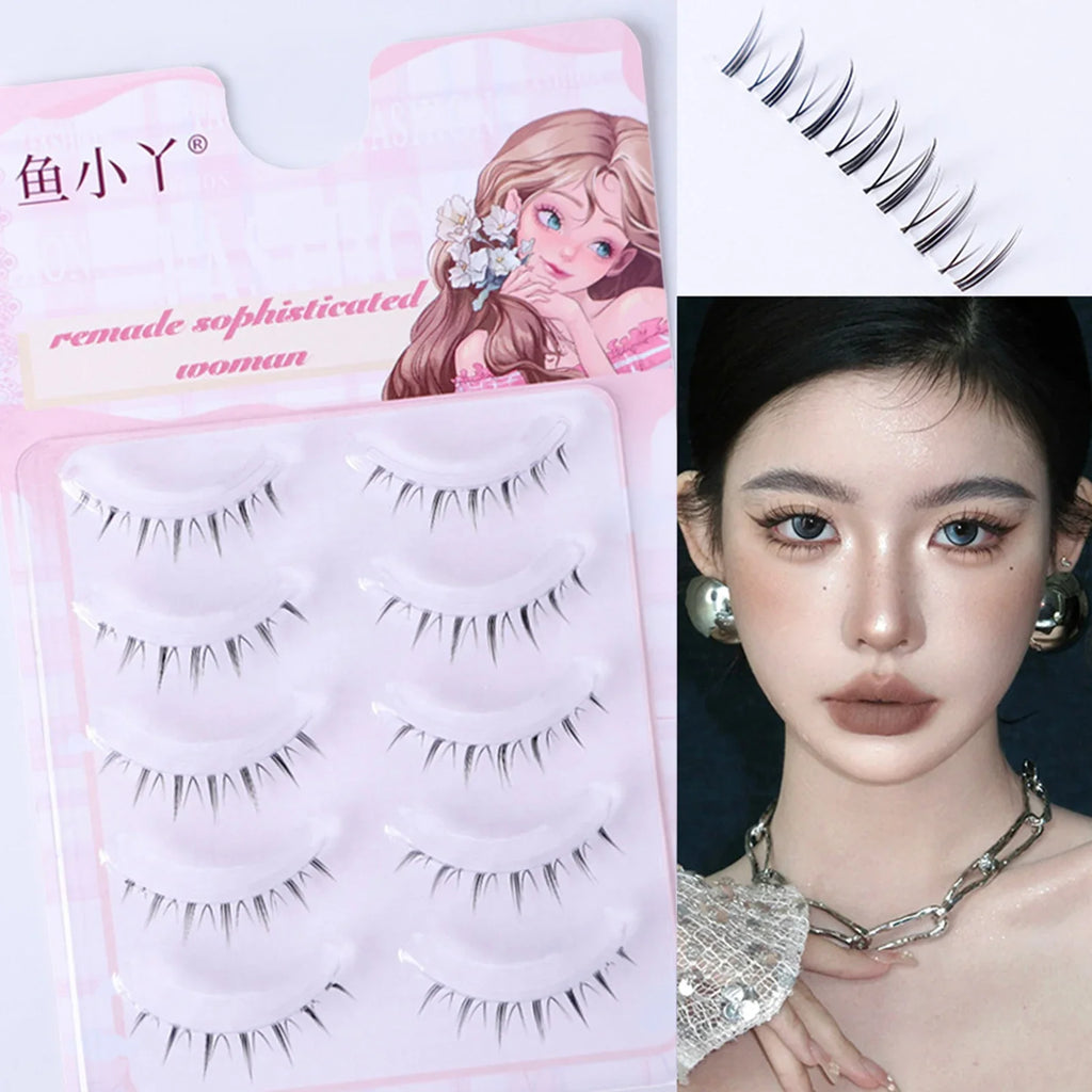 Natural Bottom False Lashes 5 Pairs | 4-6mm Wispy Lower Lashes