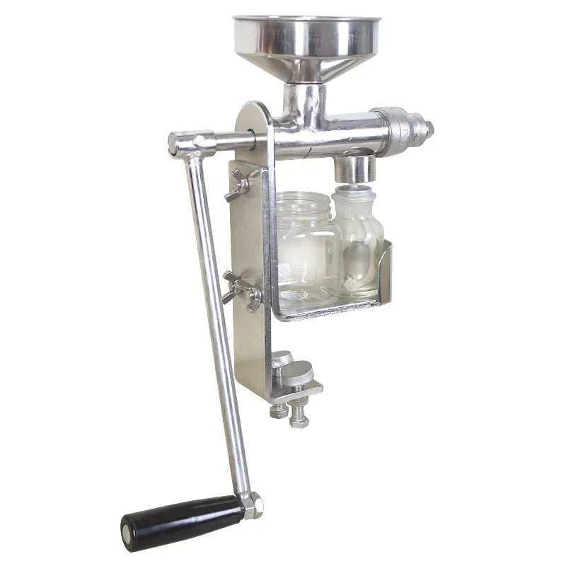 Manual Hand-Crank Oil Press – 304 Stainless Steel | Peanut