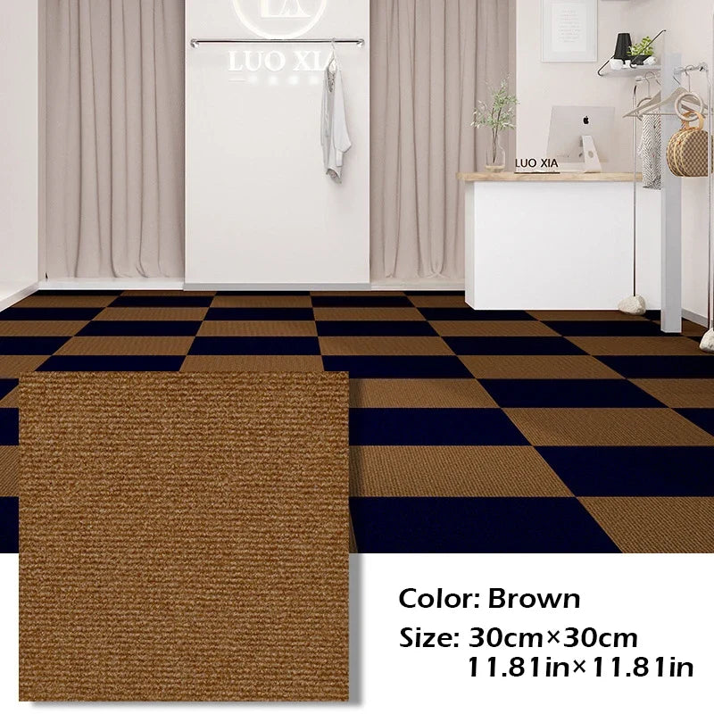 Self-Adhesive Anti-Slip Carpet Tiles 30x30cm | Peel & Stick Mat