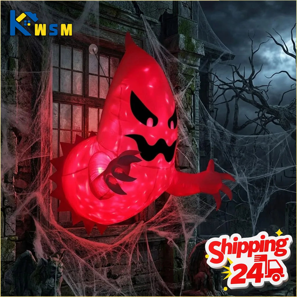 Inflatable Halloween Ghost Decoration | LED Eyes | 1M Airblown
