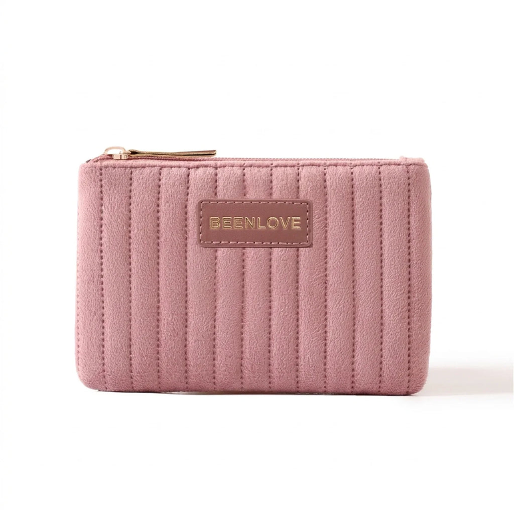 Holland Velvet Travel Cosmetic Bag & Makeup Organizer Case