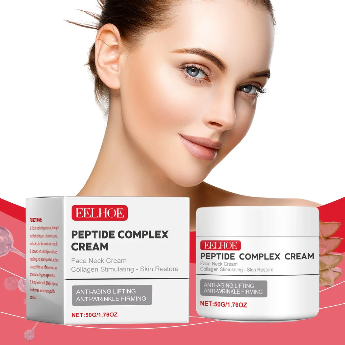 EELHOE Peptide Firming Face Cream – Hydrating & Lifting 50g