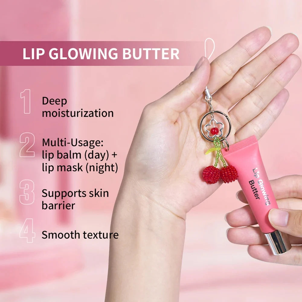 Lip Glowing Butter Keychain Gloss – Moisturizing & Long-Lasting