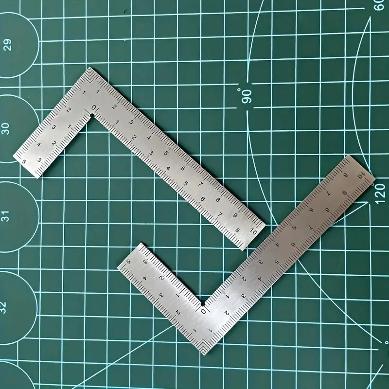 Mini Stainless Steel L-shaped Double-sided Precision Scale