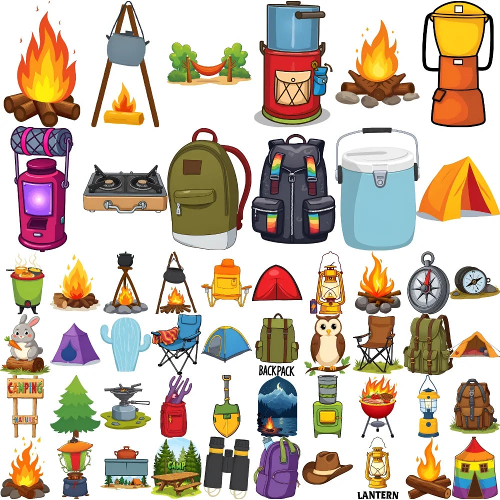 63pcs Waterproof Temporary Tattoo Stickers – Camping & Festivals