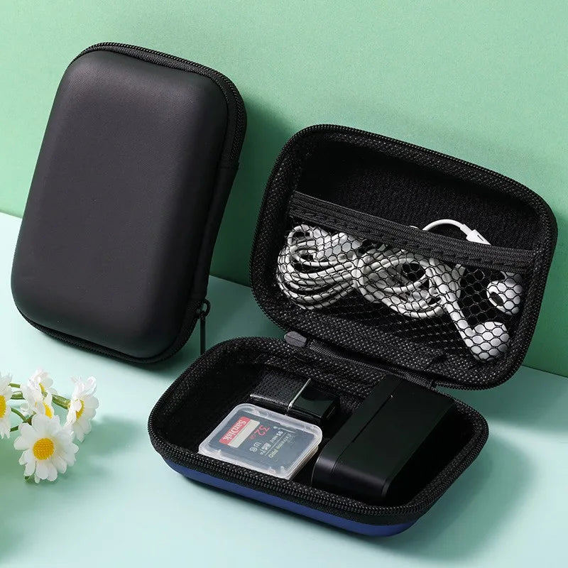 Organizing Storage Bag Data Cable Phone Charger Headphone Zipper