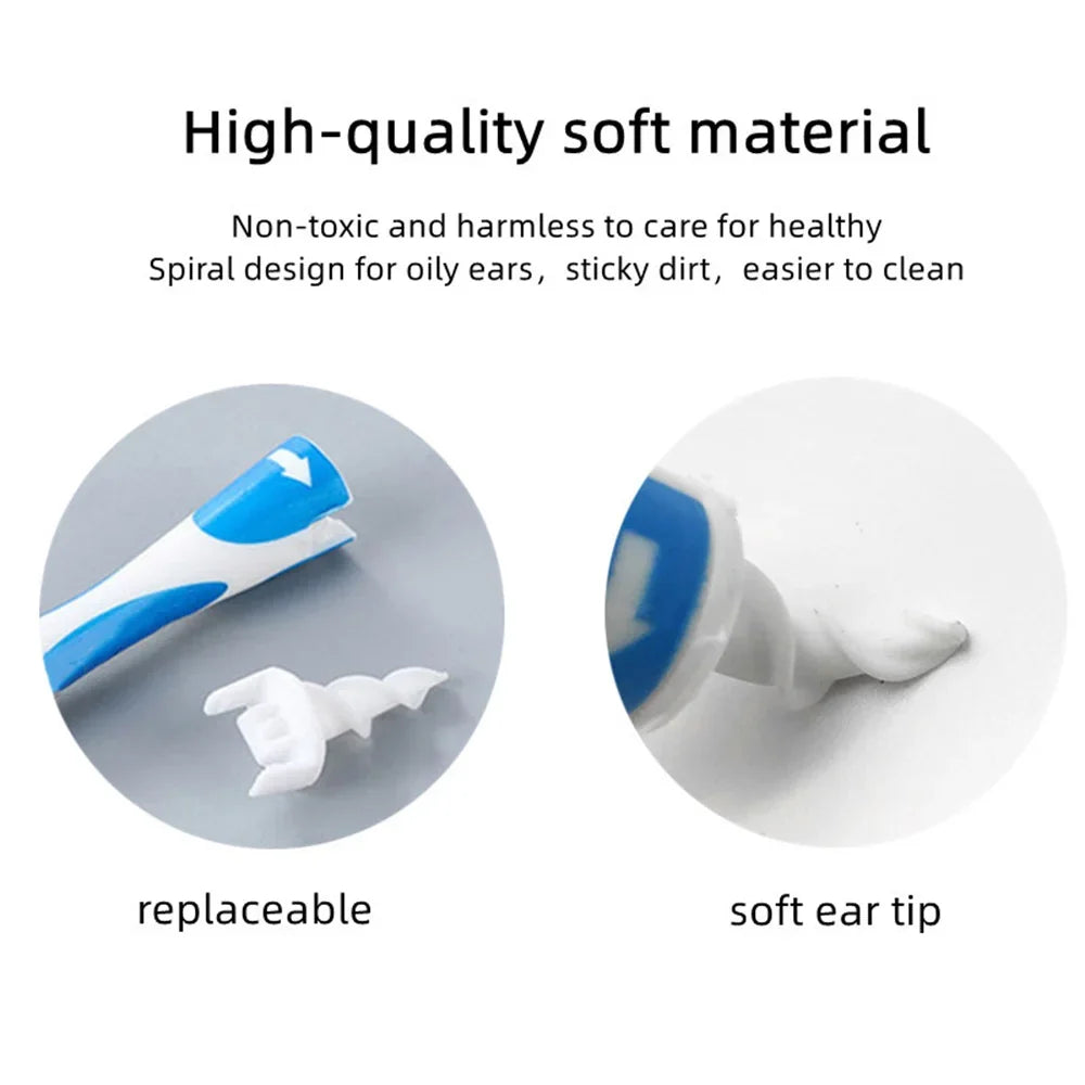 16-Piece Silicone Spiral Ear Wax Removal Set | Adults & Kids