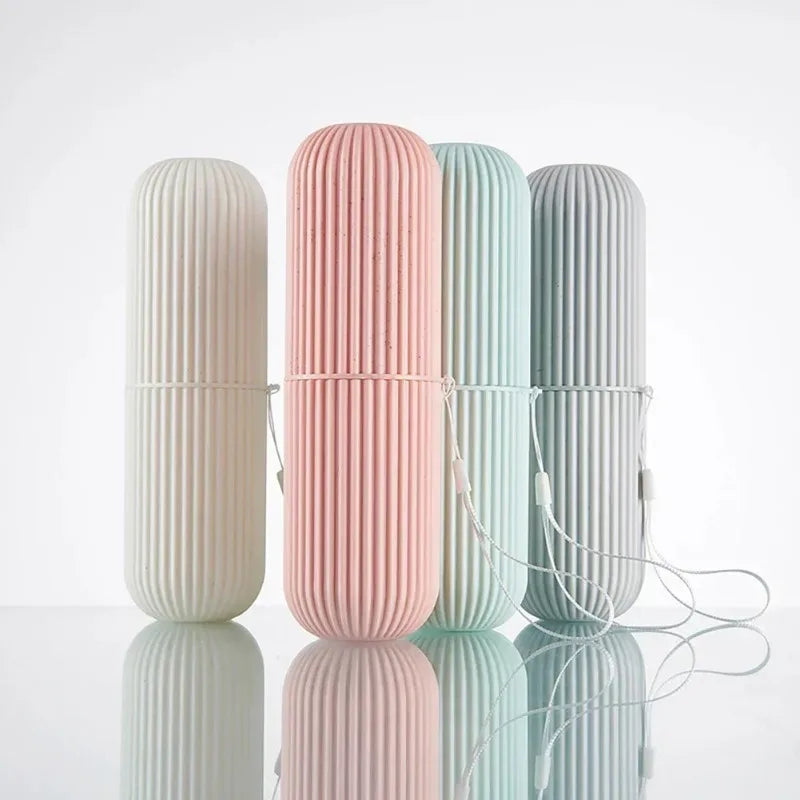 Portable Travel Toothbrush & Toothpaste Holder Case