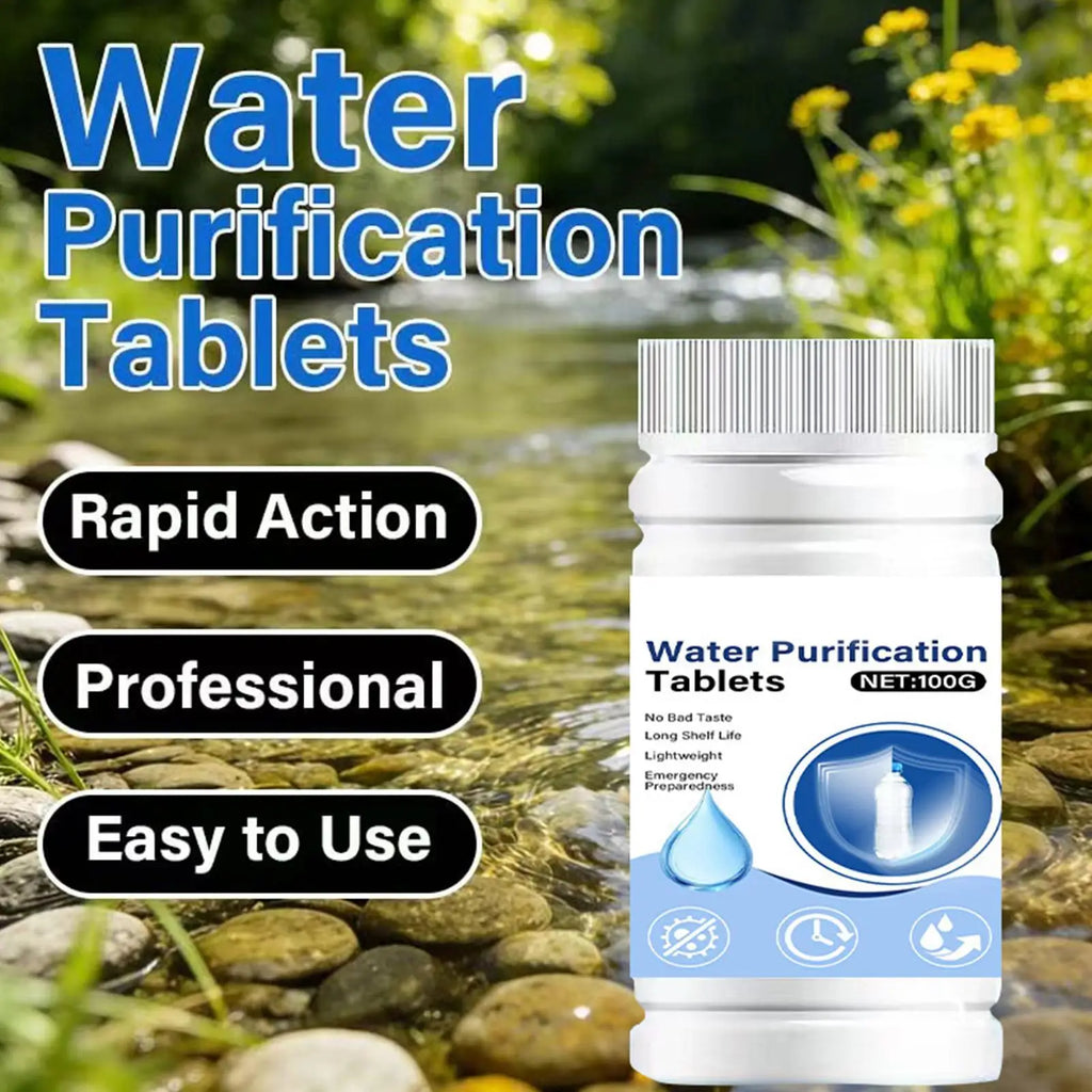 Water Purification Tablets – Camping, Hiking & Emergency