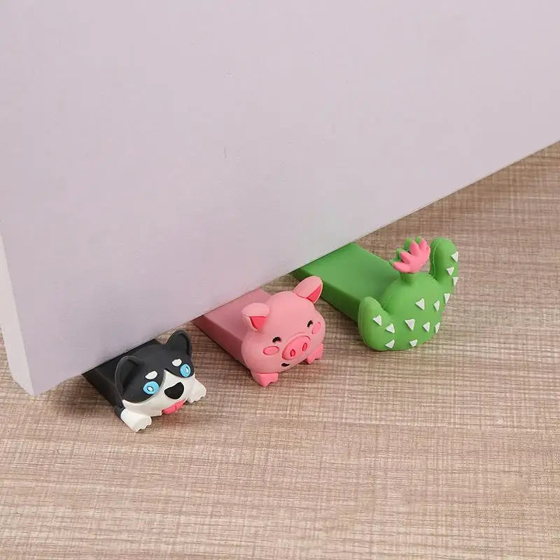 Wedge Doorstops Silicone Door Stop Reusable Shock Absorbent Block