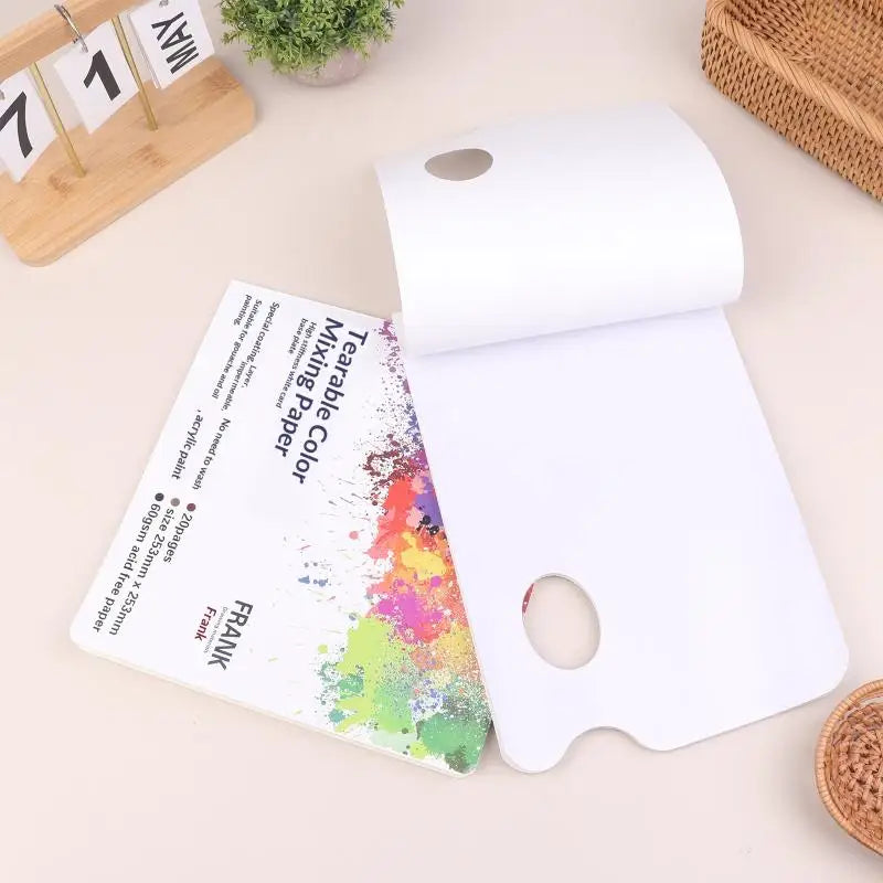 Disposable Tear-Off Palette Paper – Acrylic, Oil & Watercolor