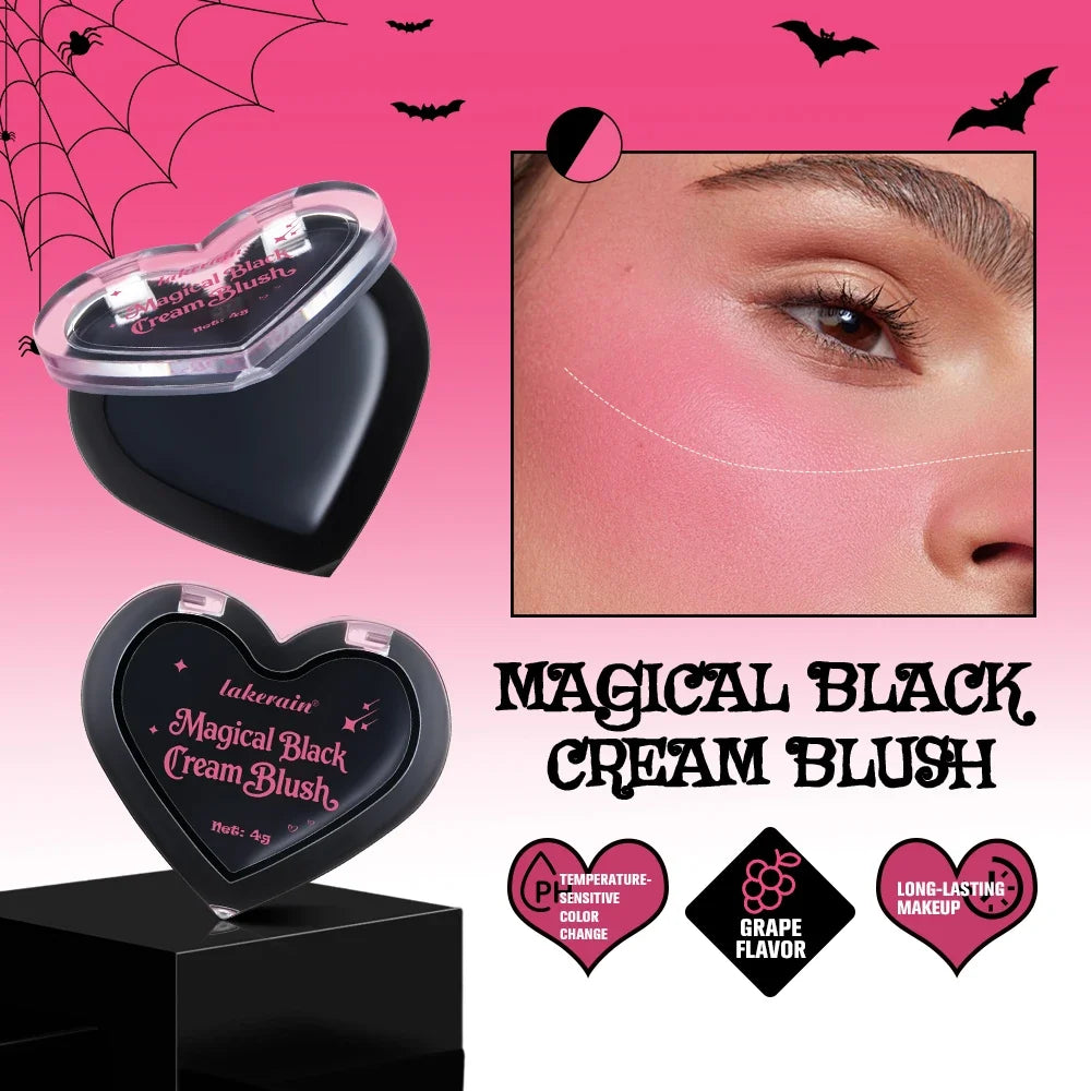 Magic Black Cream Blush – PH Color Changing Cheeks & Lips