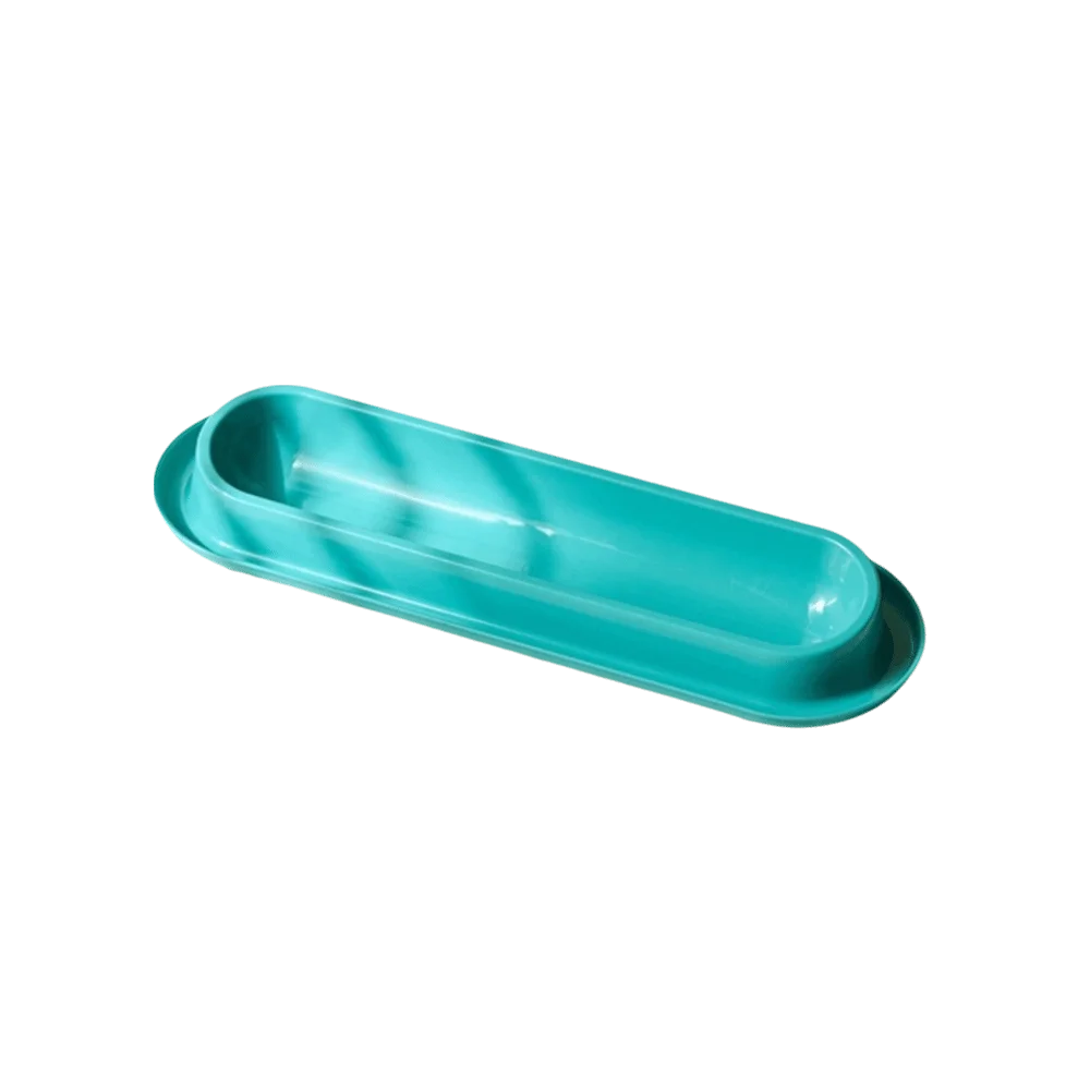 Extra Long Tilted Pet Bowl – Anti-Slip, Large Capacity Cat & Dog