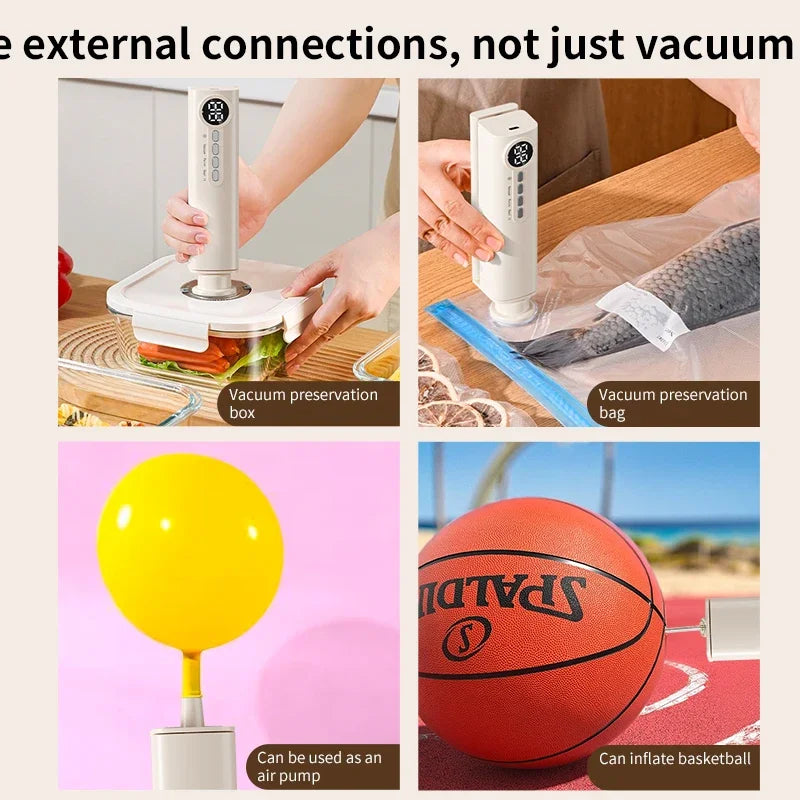 3-in-1 Handheld Vacuum Sealer Machine | Wireless Food Sealer