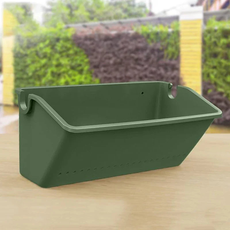 Vertical Wall Hanging Flower Pot – UV-Resistant Plastic Planter