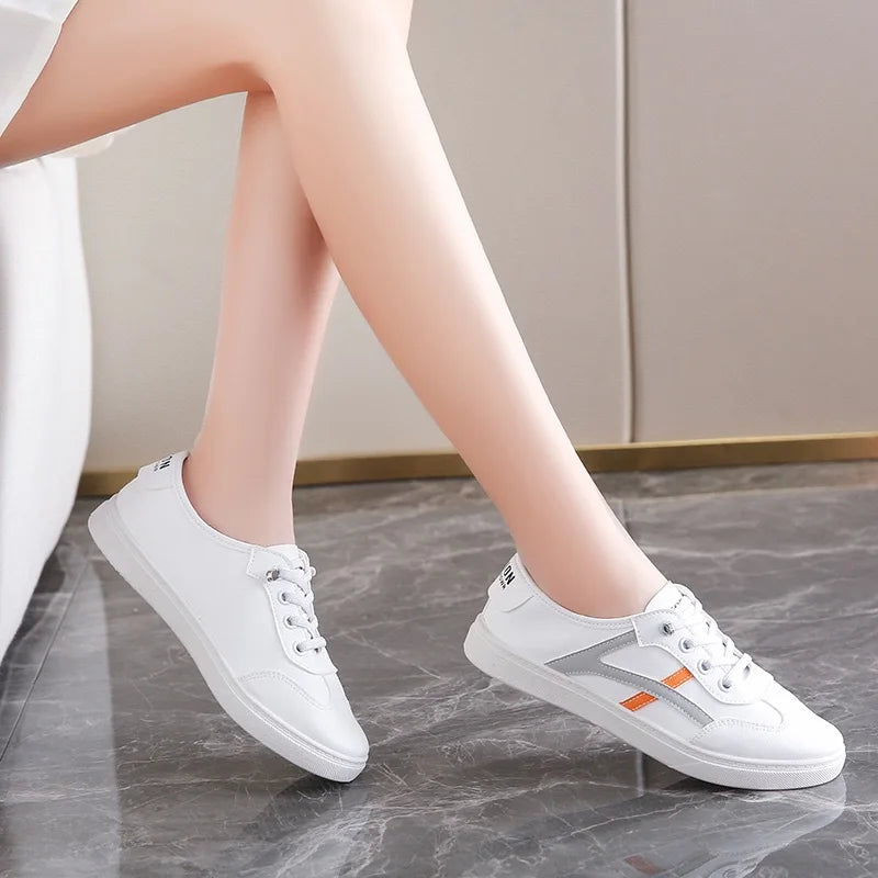 Women's Mesh Slip-On Sneakers – Flat Casual Sport Shoes