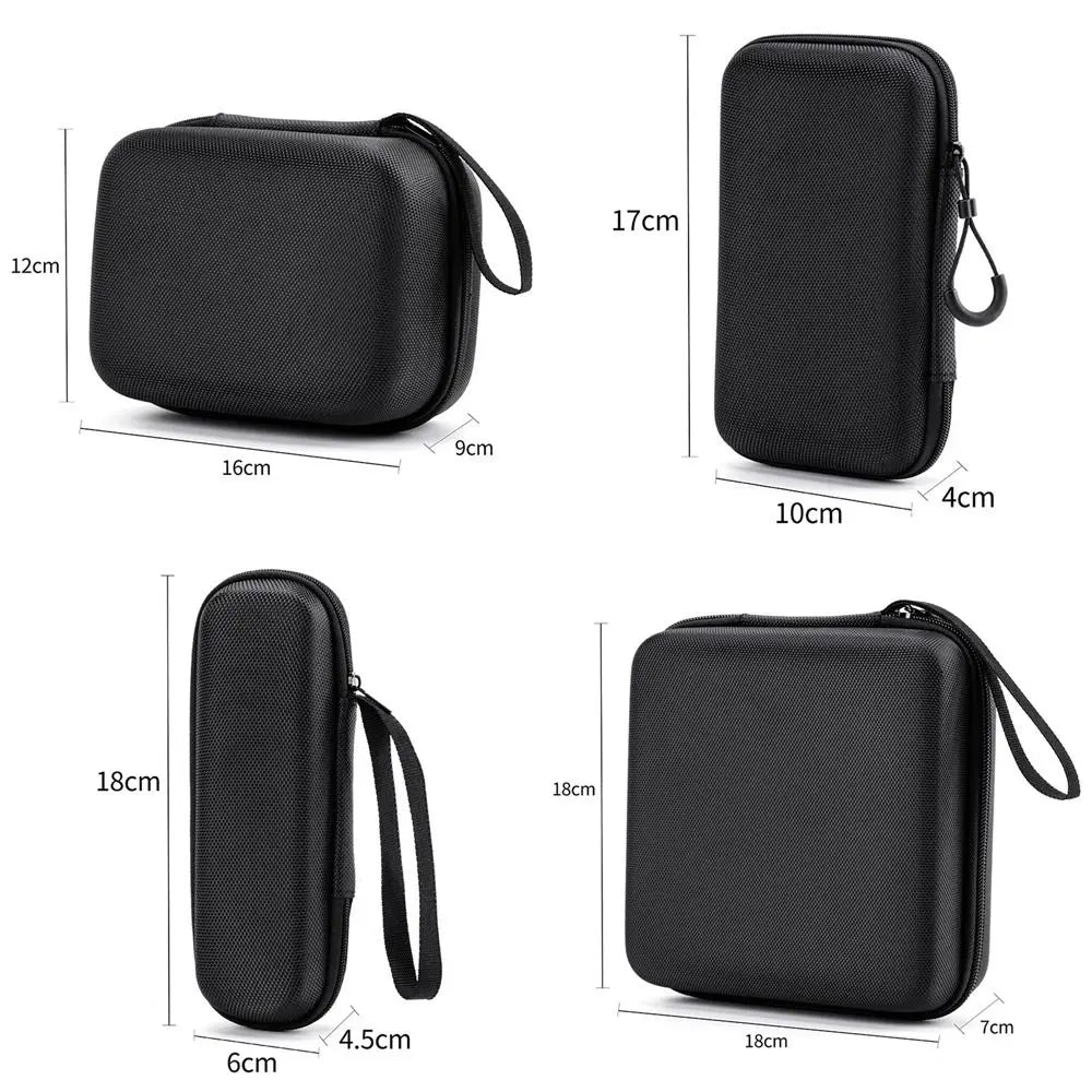 Hard Shell EVA Storage Box – Zipper Organizer Case for Cables