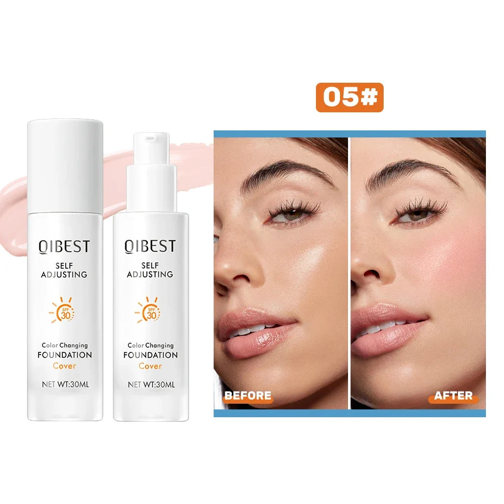QIBEST Color Changing Foundation SPF 30+ | Hydrating Long Wear