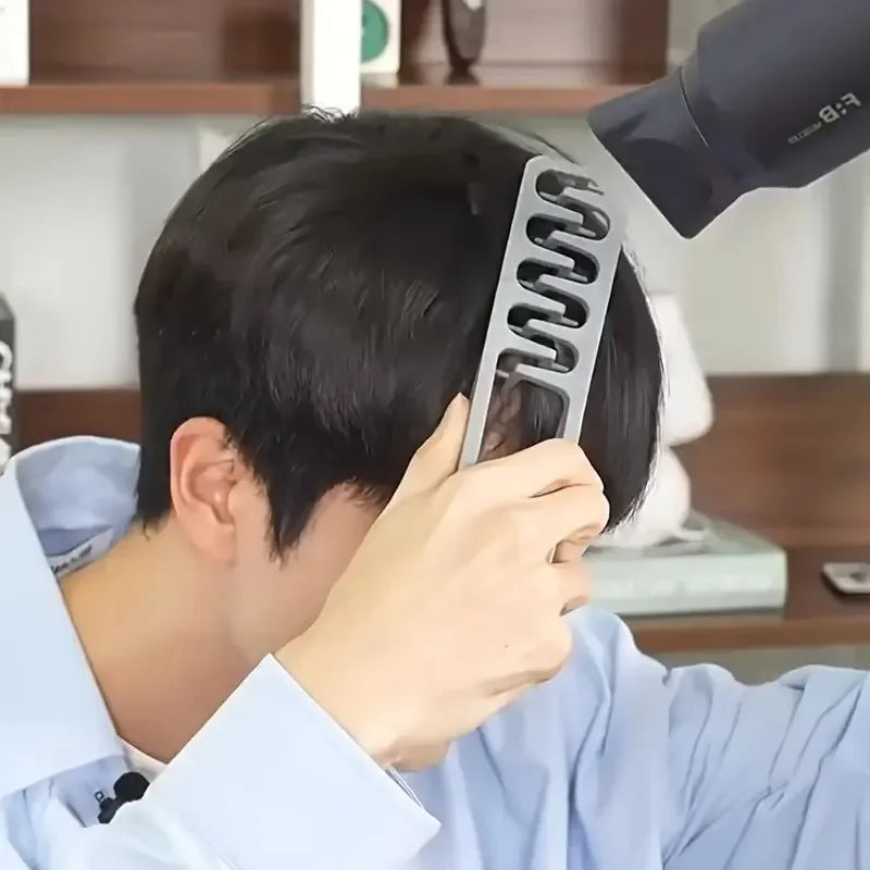 Men's Wide-Tooth Volumizing Hair Comb | Korea Style Textured