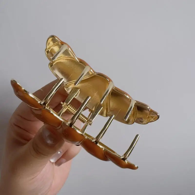 8cm Croissant Hair Claw Clip – Cute Food Series Women & Girls