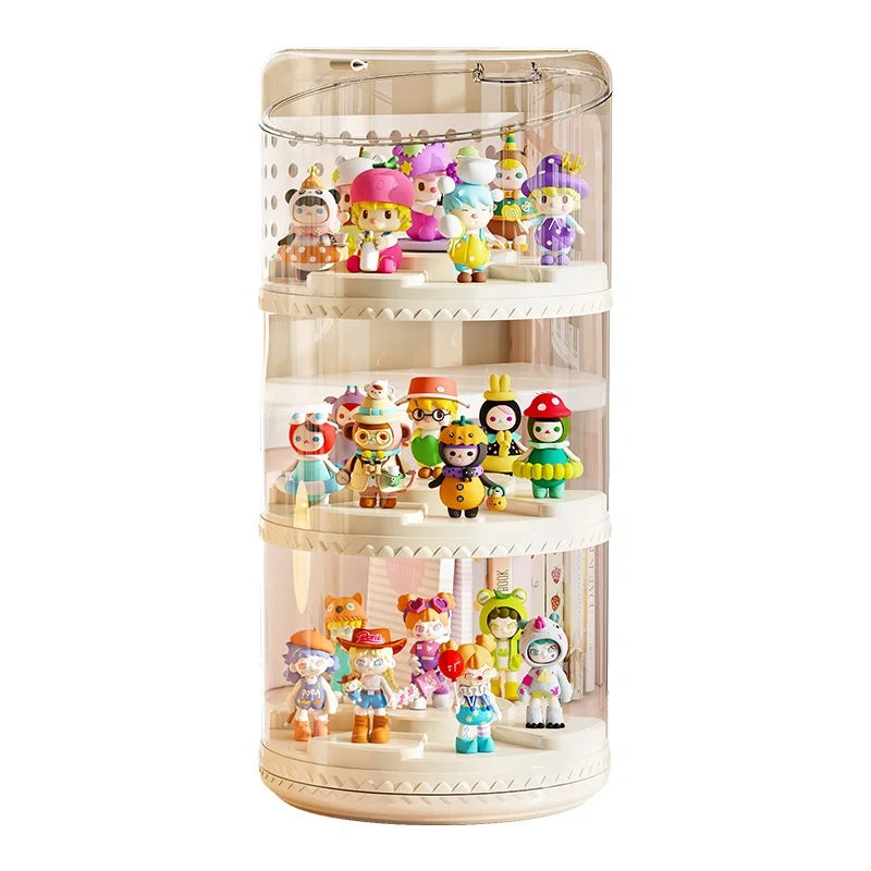 Rotating Multi-Tier Acrylic Display Stand for Collectibles