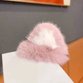 Girls Fluffy Cat Ear Hairpin – Cute Cartoon Bang Clip