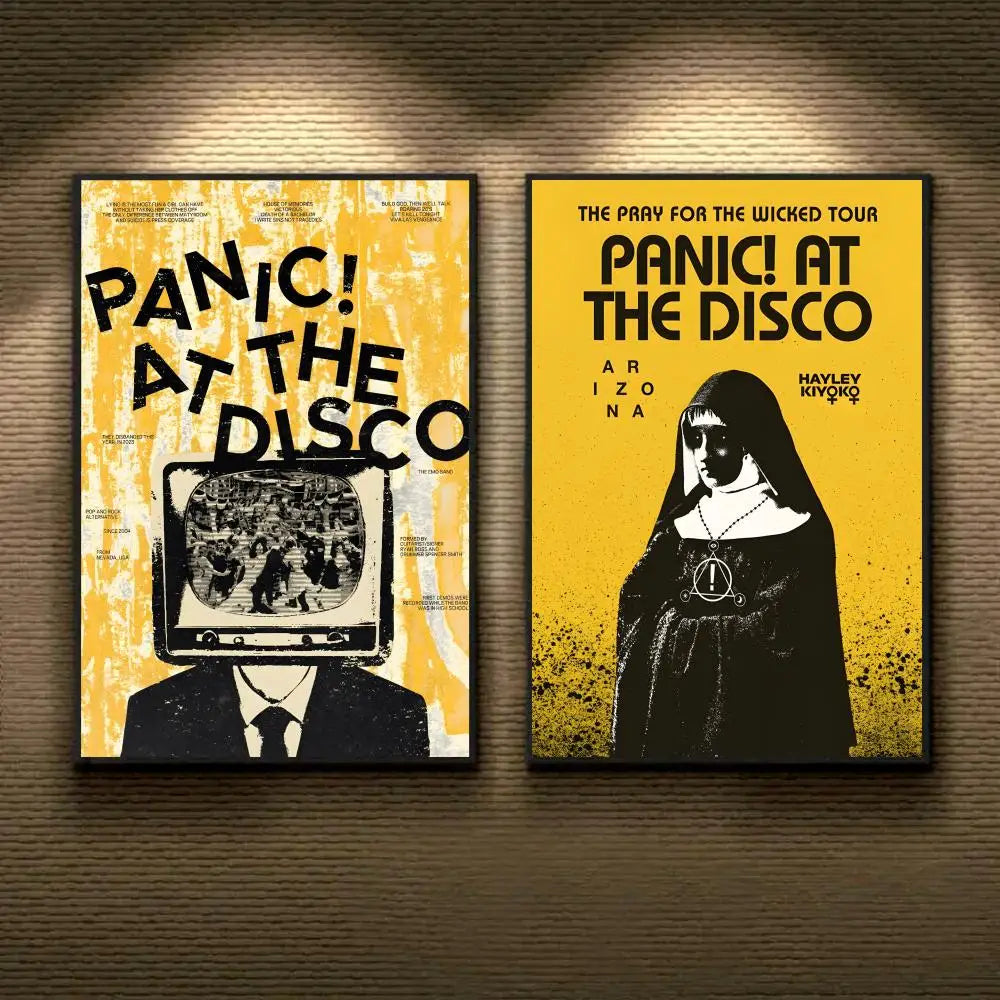 Panic At The Disco Poster Removable Wall Sticker Mural Decal