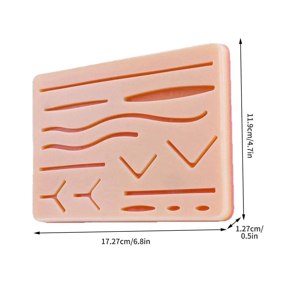 Silicone Skin Pad Suture Training Surgical Wound Surgeon Medical
