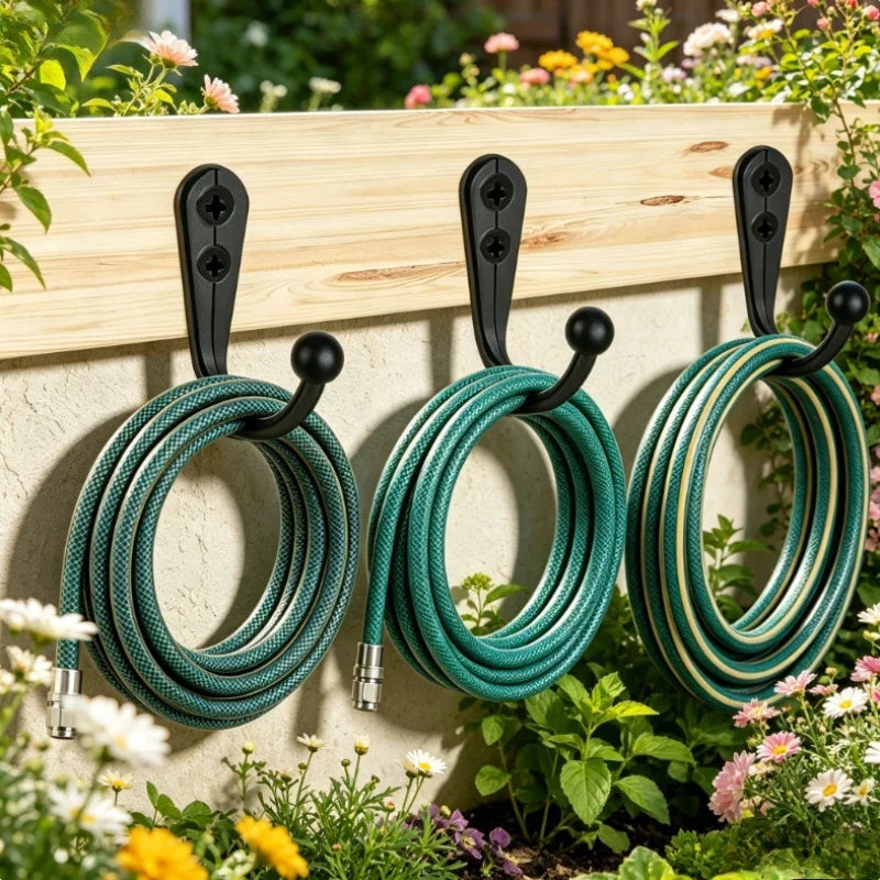 10 20 Heavy Duty Alloy Wall Hooks Screws Metal Coat Hook Garden