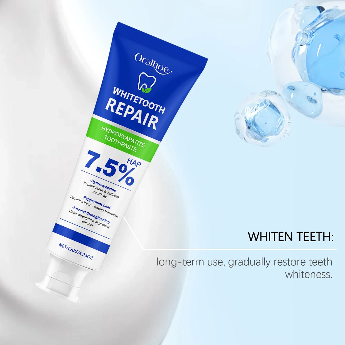 Oralhoe Hydroxyapatite Toothpaste | Whitening & Enamel Repair