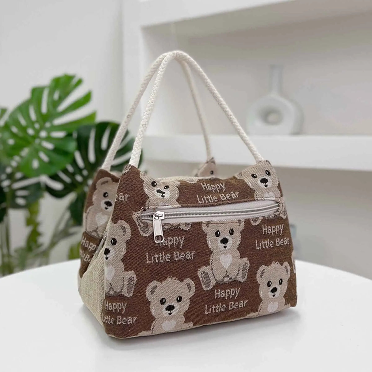 Cute Bear Insulated Lunch Tote Bag – Large Capacity