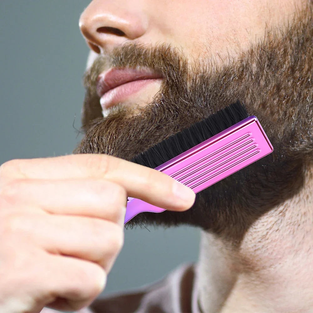 Professional Gradient Hair & Beard Cleaning Brush with Handle