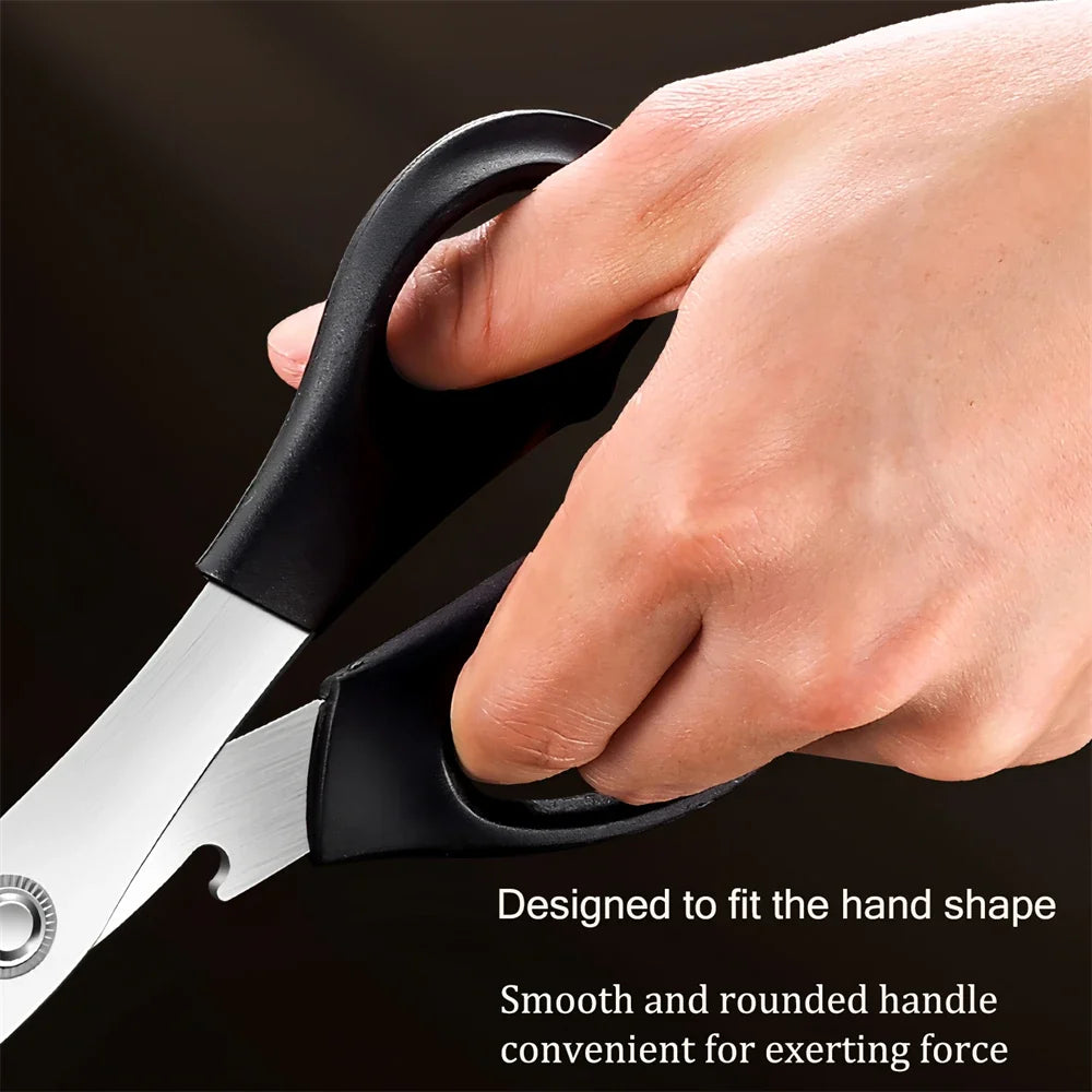 Korean BBQ Stainless Steel Kitchen Scissors | Non-Slip Food Shears