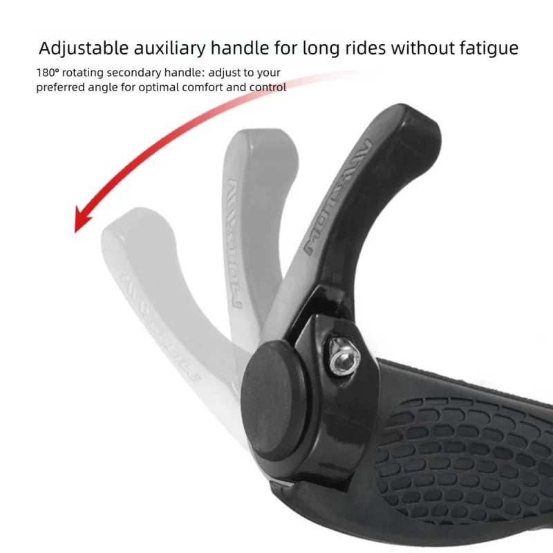 Ergonomic MTB Bike Bar Ends – Aluminum Alloy Cow Horn Grips