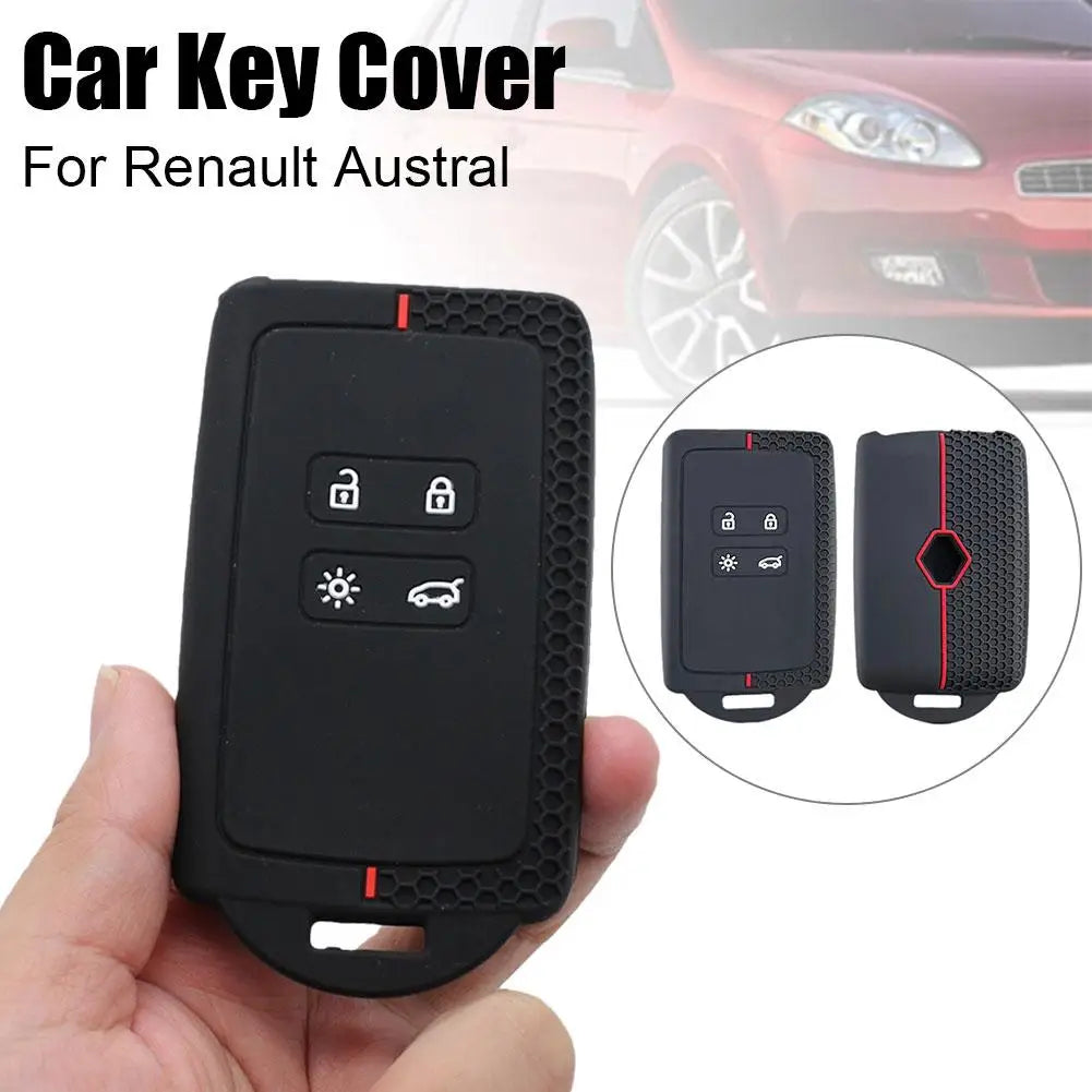 Silicone Car Key Cover for Renault & Dacia Remote Fob