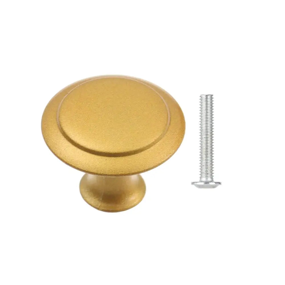 Round Alloy Cabinet Handles Knobs Kitchen Cupboard Door Wardrobe