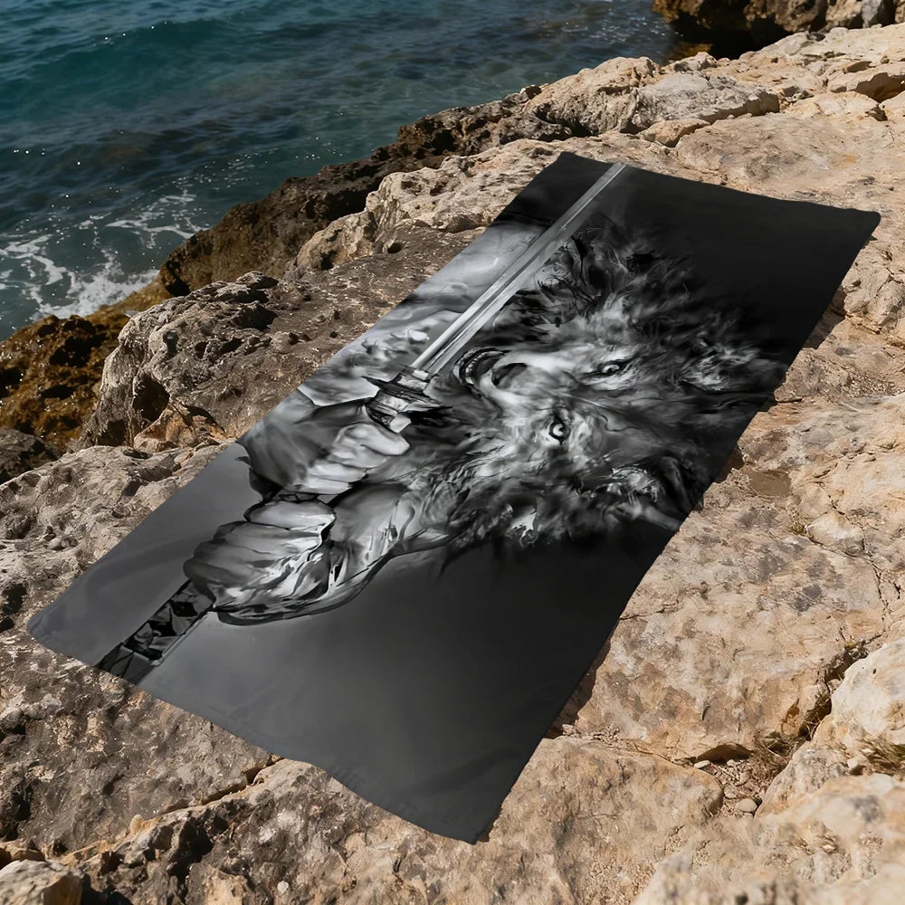 Wolfman Quick-Dry Beach Towel | Soft, Lightweight & Absorbent