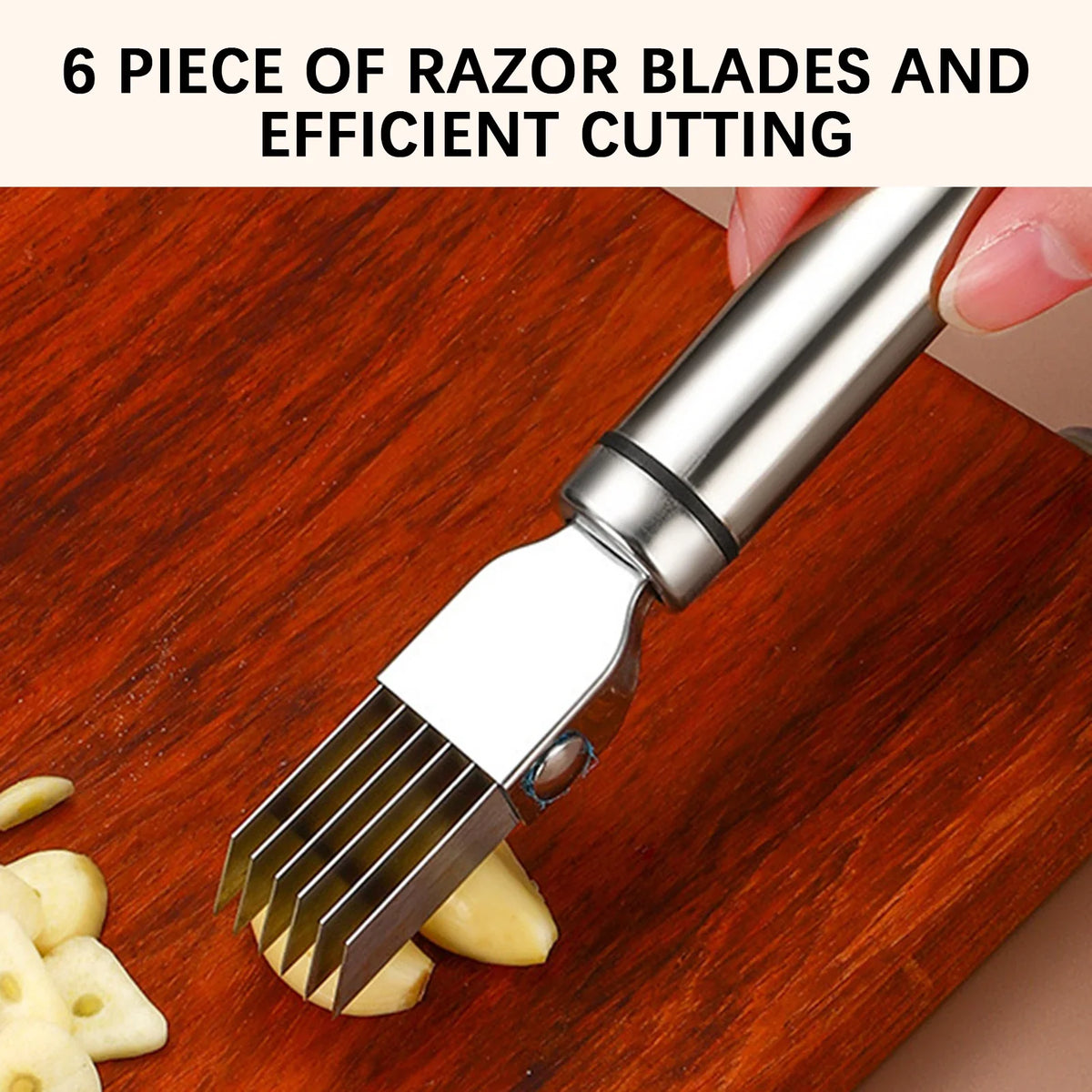 Stainless Steel Green Onion Slicer & Vegetable Shredder Tool