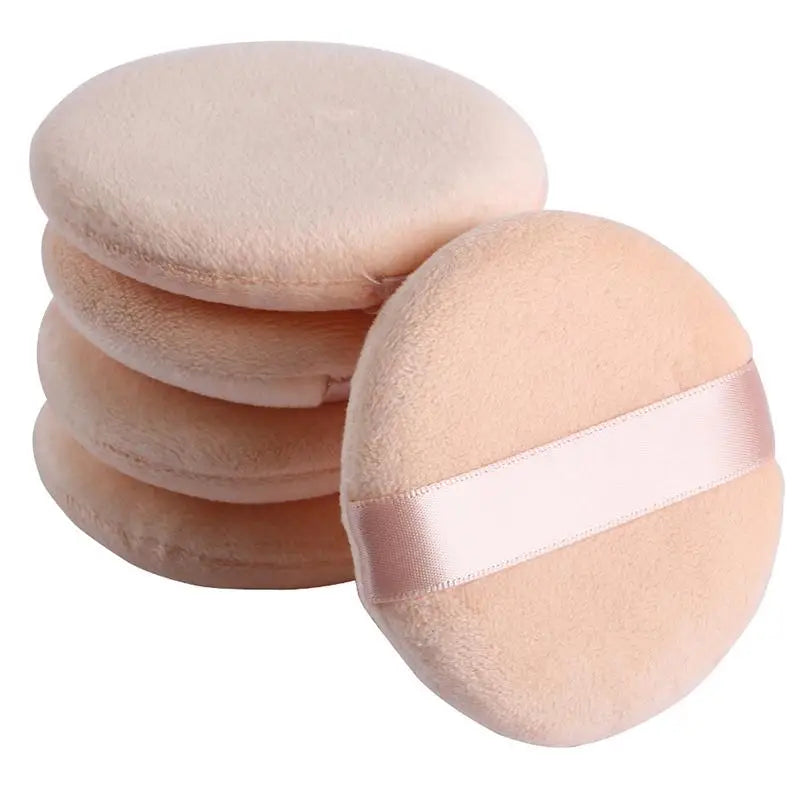 Round Facial Powder Foundation Puff Portable Soft Cosmetic Makeup