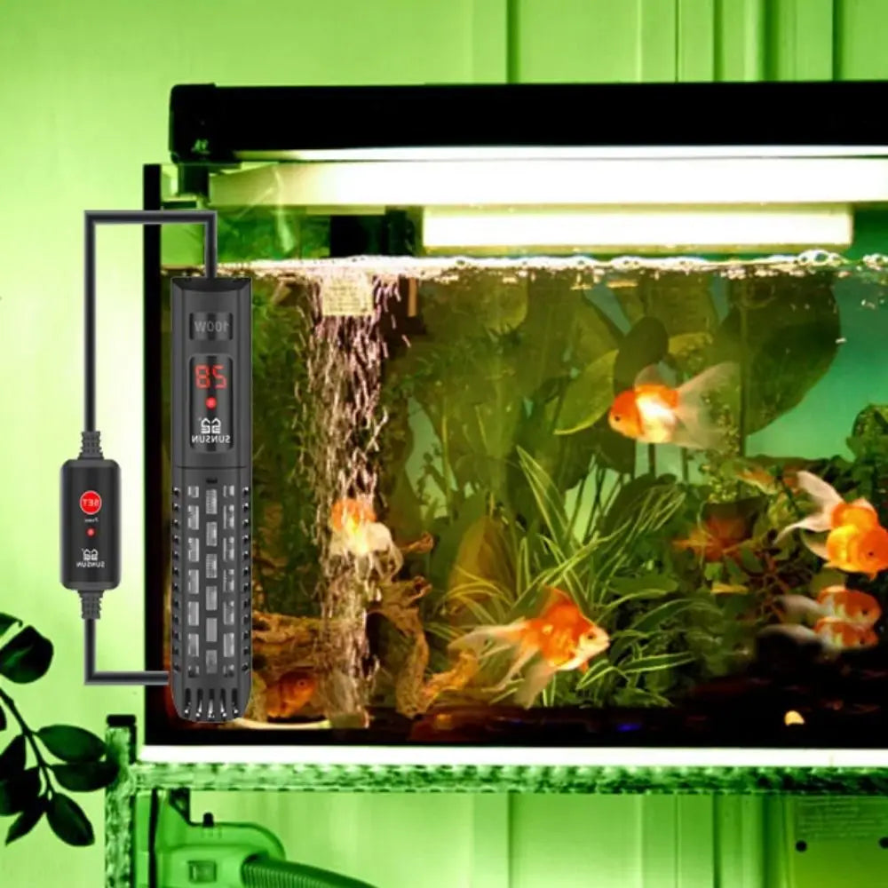 50–500W LCD Aquarium Submersible Heater | Auto Temp Control