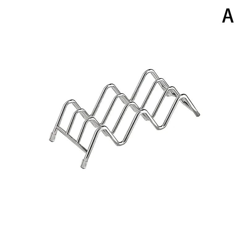 W-Shaped Stainless Steel Soap Holder with Drain Tray | Non-Slip