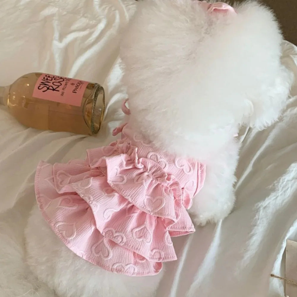 Cute Dog Cake Skirt Vest | Breathable Pet Summer Dress