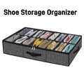 Shoe Storage Organizer Box Reinforced Handles Under Bed Fit 12 Pairs